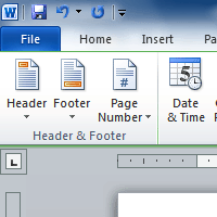 what if mac for word does not have semapore footer style